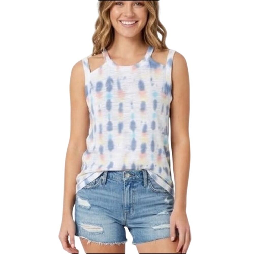 Chaser Sleeveless Pastel Tie Dye Tank Top Size Small